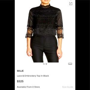 Maje lace top
